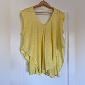 NWOT - We The Free - Free People size Small Solstice oversized Tee - Yellow